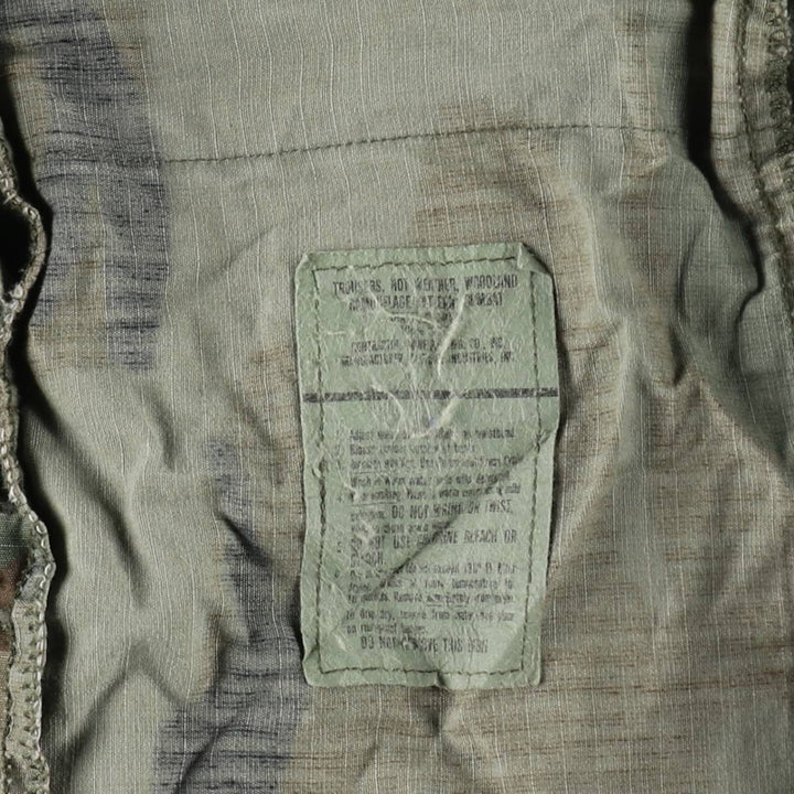 Camouflage Woodland Camo Ripstop Military Cargo Pants/Combat Pants, Large-Regular Size (Men's W38 equivalent) unclear Khaki type Vintage Second Hand