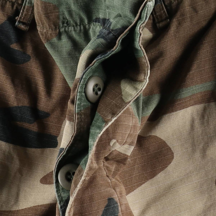 Camouflage Woodland Camo Ripstop Military Cargo Pants/Combat Pants, Large-Regular Size (Men's W38 equivalent) unclear Khaki type Vintage Second Hand