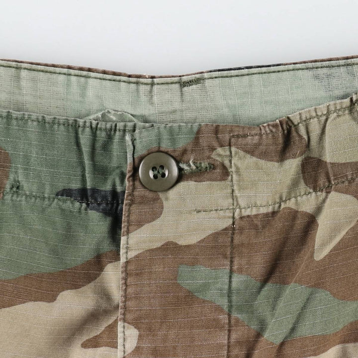 Camouflage Woodland Camo Ripstop Military Cargo Pants/Combat Pants, Large-Regular Size (Men's W38 equivalent) unclear Khaki type Vintage Second Hand