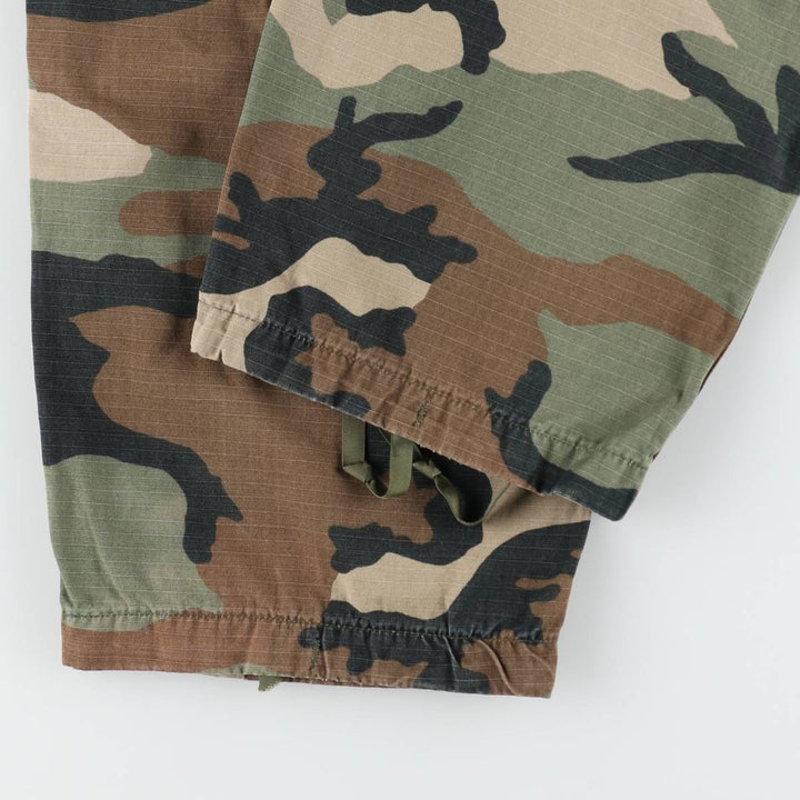 Camouflage Woodland Camo Ripstop Military Cargo Pants/Combat Pants, Large-Regular Size (Men's W38 equivalent) unclear Khaki type Vintage Second Hand