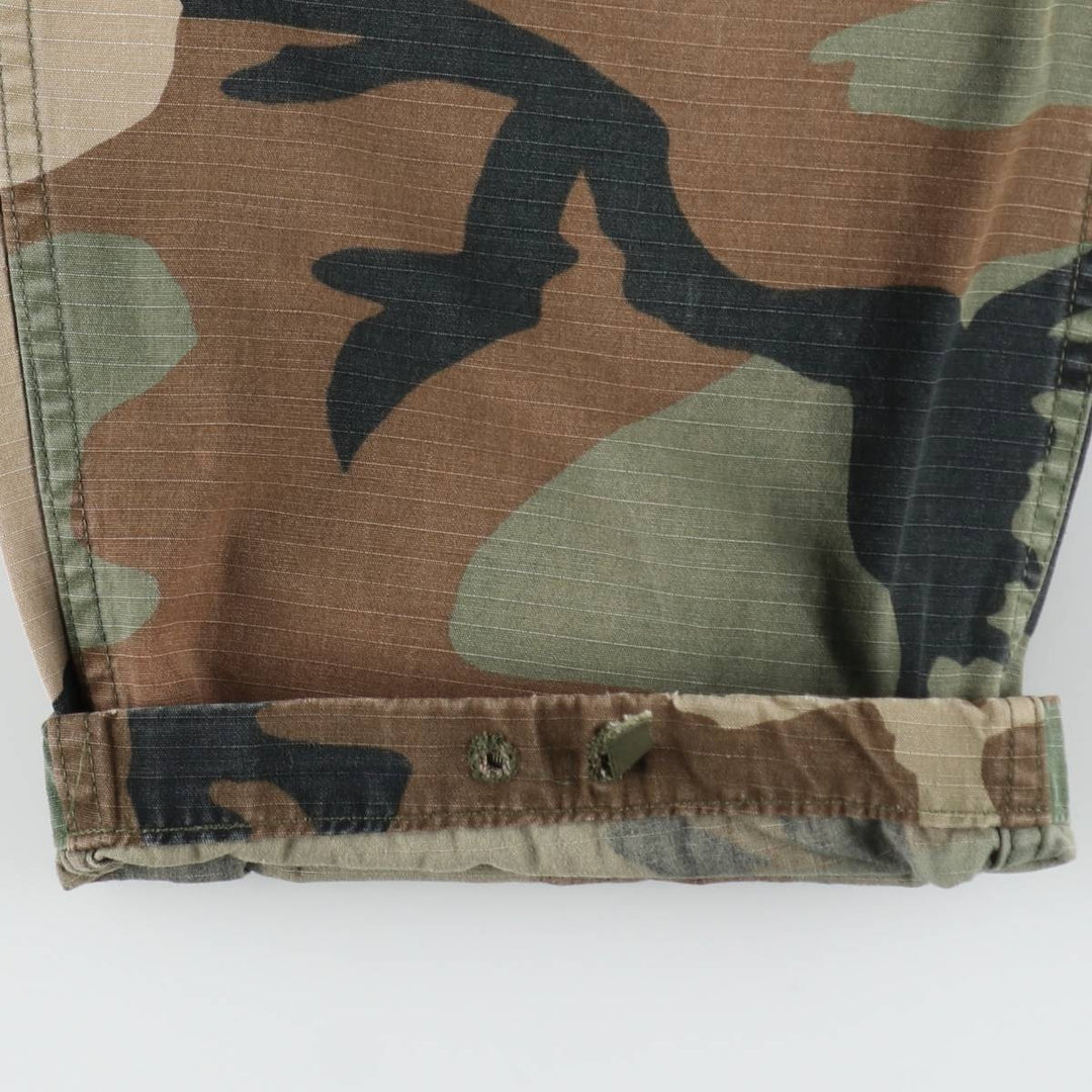 Camouflage Woodland Camo Ripstop Military Cargo Pants/Combat Pants, Large-Regular Size (Men's W38 equivalent) unclear Khaki type Vintage Second Hand