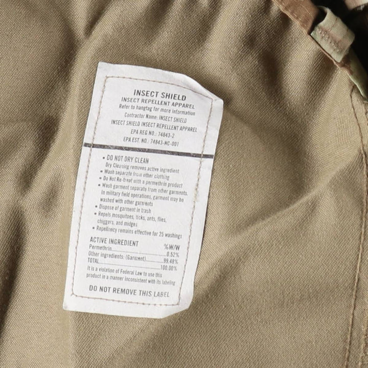 Genuine US military issue Multicam camouflage ripstop military cargo pants/combat pants, made in the USA, men's size W35 (approx.). Nylon Khaki type Vintage Second Hand