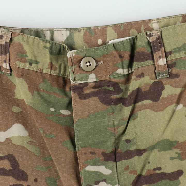 Genuine US military issue Multicam camouflage ripstop military cargo pants/combat pants, made in the USA, men's size W35 (approx.). Nylon Khaki type Vintage Second Hand