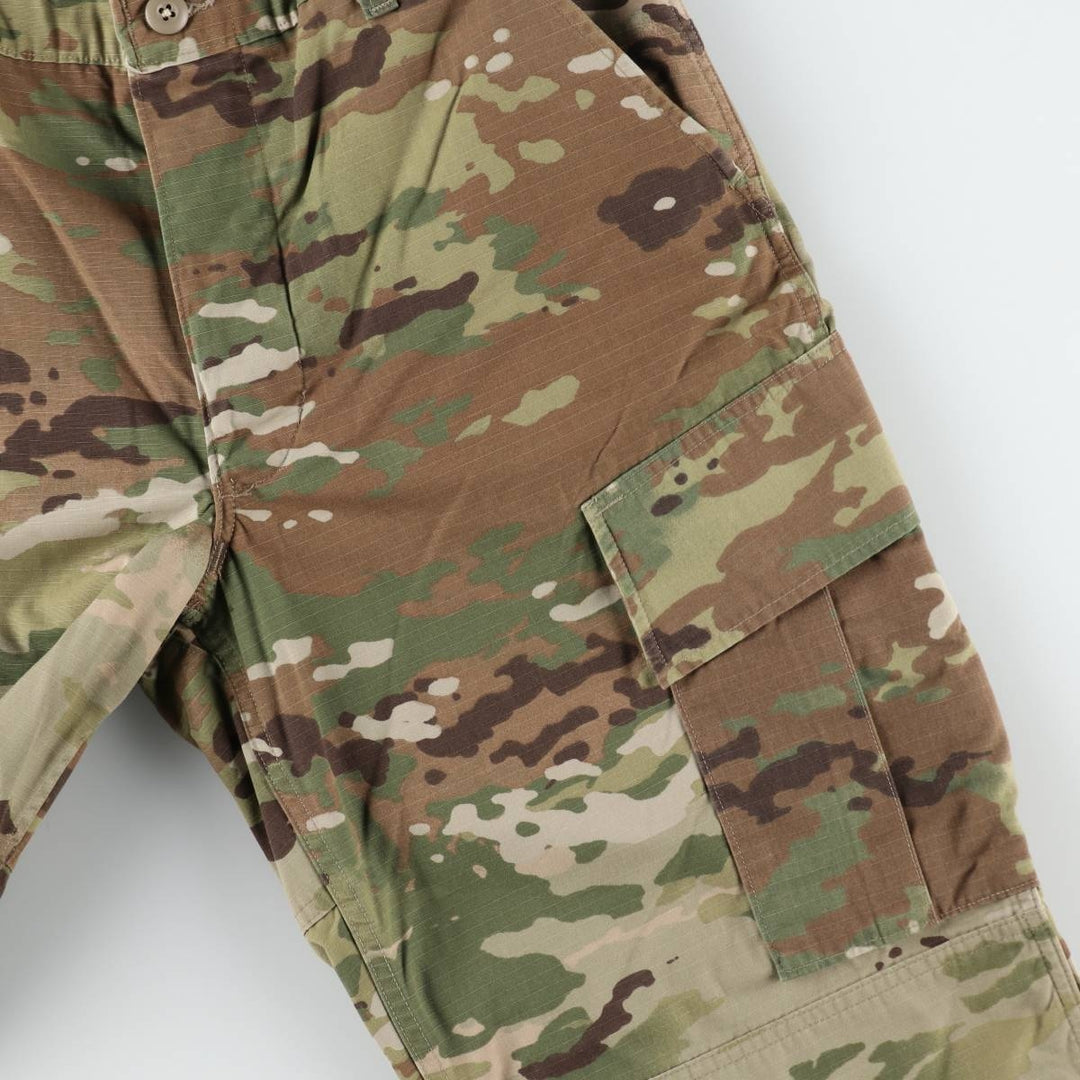 Genuine US military issue Multicam camouflage ripstop military cargo pants/combat pants, made in the USA, men's size W35 (approx.). Nylon Khaki type Vintage Second Hand