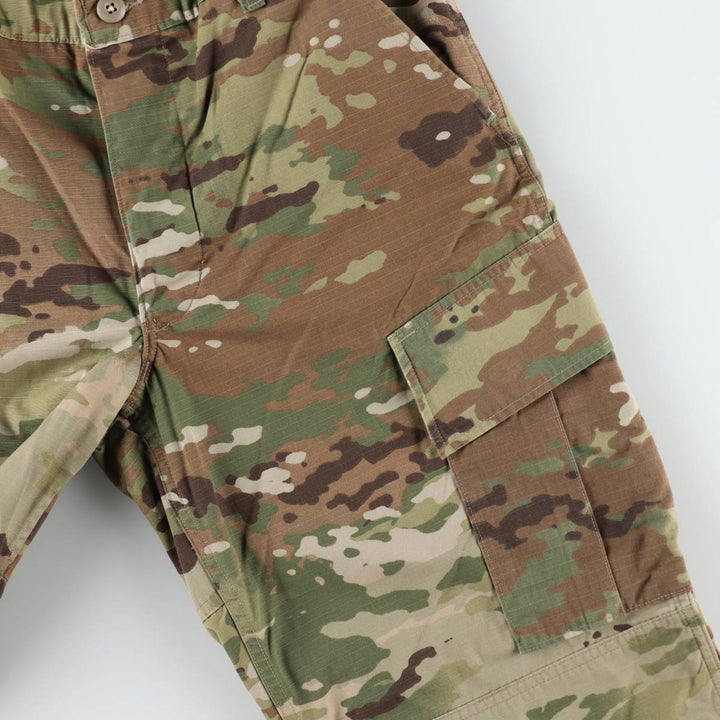 Genuine US military issue Multicam camouflage ripstop military cargo pants/combat pants, made in the USA, men's size W35 (approx.). Nylon Khaki type Vintage Second Hand