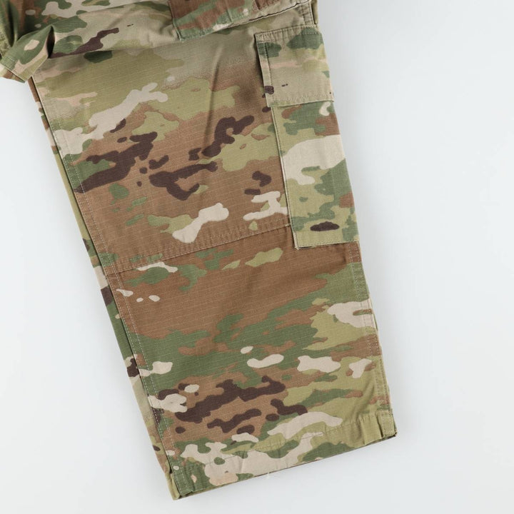 Genuine US military issue Multicam camouflage ripstop military cargo pants/combat pants, made in the USA, men's size W35 (approx.). Nylon Khaki type Vintage Second Hand