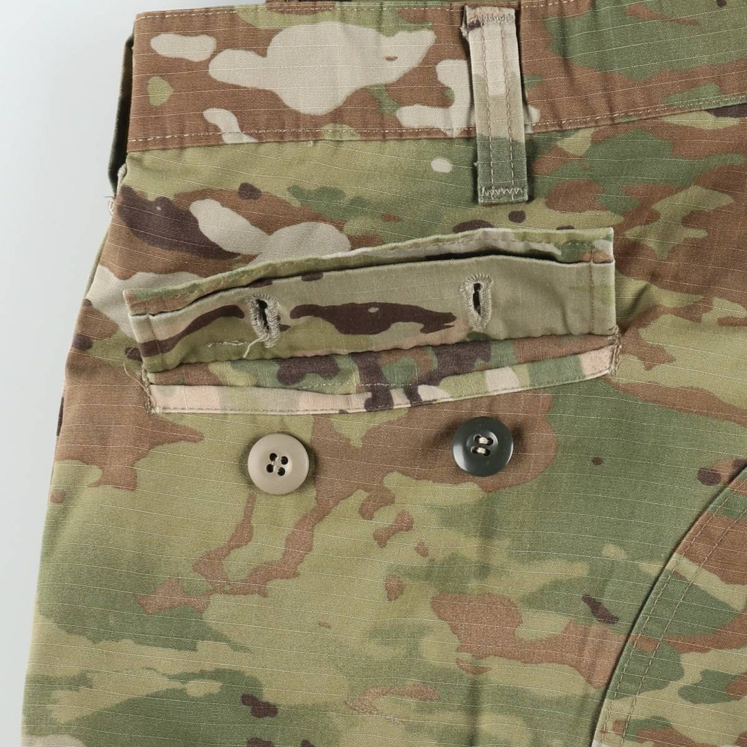 Genuine US military issue Multicam camouflage ripstop military cargo pants/combat pants, made in the USA, men's size W35 (approx.). Nylon Khaki type Vintage Second Hand