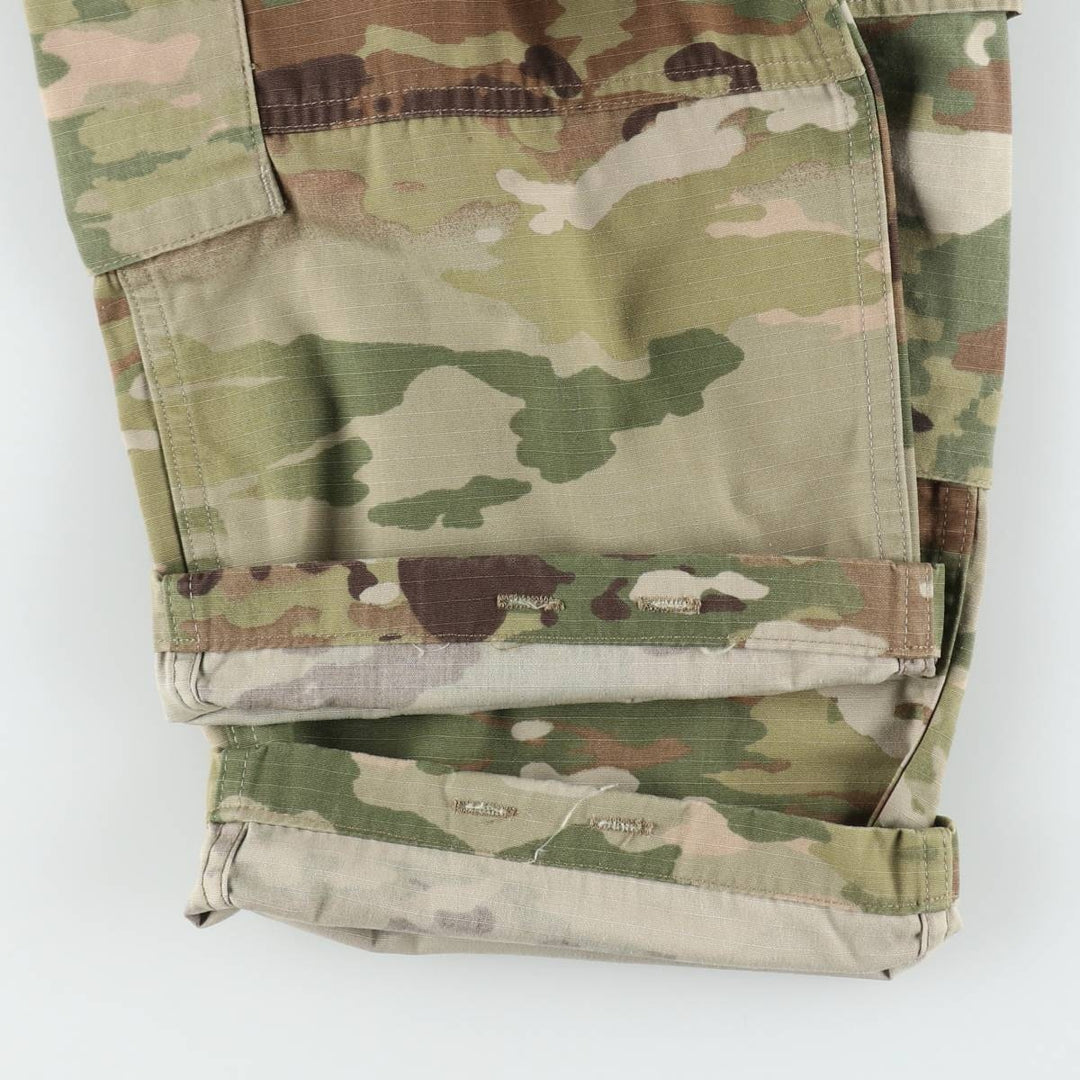 Genuine US military issue Multicam camouflage ripstop military cargo pants/combat pants, made in the USA, men's size W35 (approx.). Nylon Khaki type Vintage Second Hand
