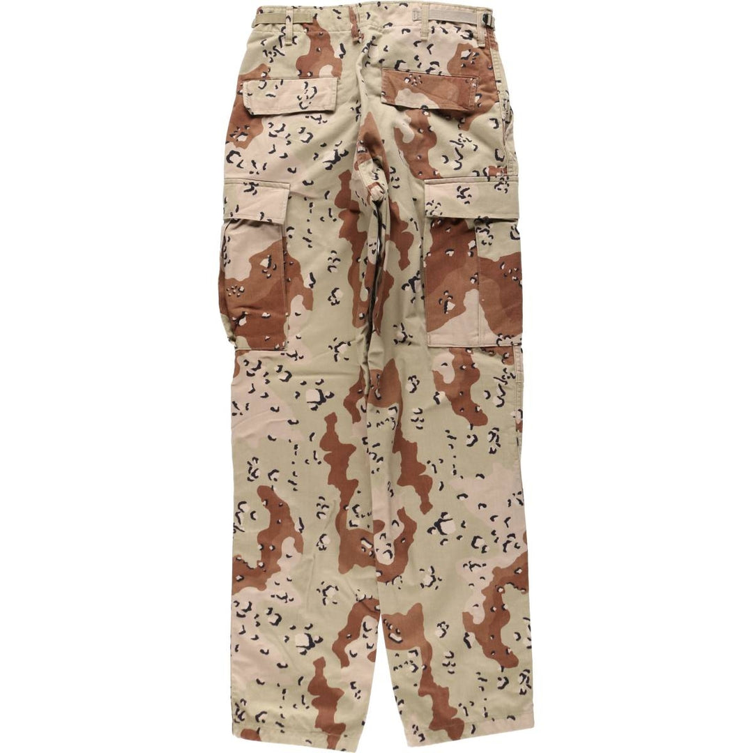 Camouflage Pattern 6C Desert Chocolate Chip Camo Military Cargo Pants Combat Pants Small-Long Men's W31 Equivalent cotton Beige type Vintage Second Hand