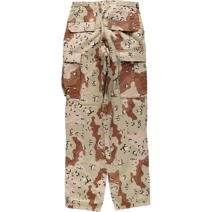 Camouflage Pattern 6C Desert Chocolate Chip Camo Military Cargo Pants Combat Pants Small-Long Men's W31 Equivalent cotton Beige type Vintage Second Hand
