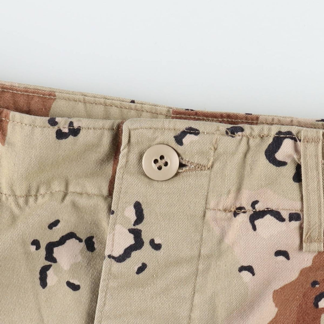 Camouflage Pattern 6C Desert Chocolate Chip Camo Military Cargo Pants Combat Pants Small-Long Men's W31 Equivalent cotton Beige type Vintage Second Hand