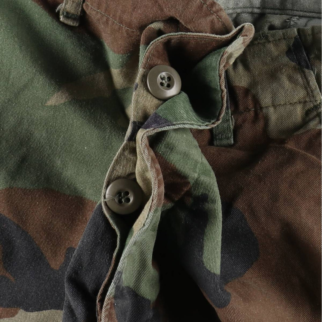 Camouflage Woodland Camo Military Cargo Pants/Combat Pants, Medium-Regular Size (Men's W34 equivalent) unclear Khaki type Vintage Second Hand