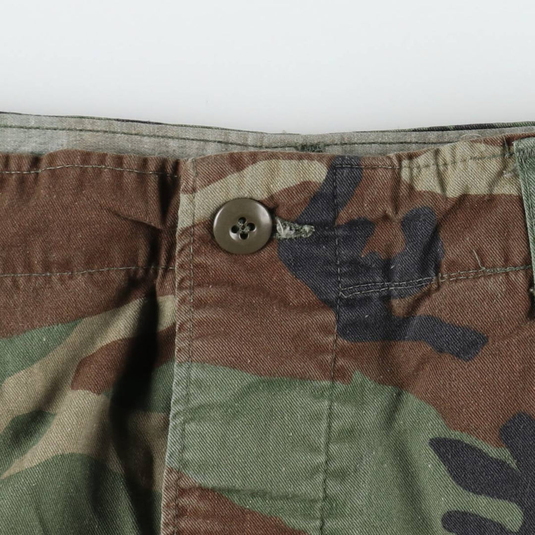 Camouflage Woodland Camo Military Cargo Pants/Combat Pants, Medium-Regular Size (Men's W34 equivalent) unclear Khaki type Vintage Second Hand