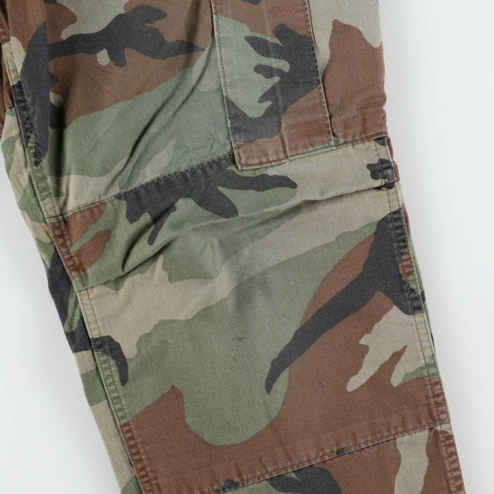 Camouflage Woodland Camo Military Cargo Pants/Combat Pants, Medium-Regular Size (Men's W34 equivalent) unclear Khaki type Vintage Second Hand