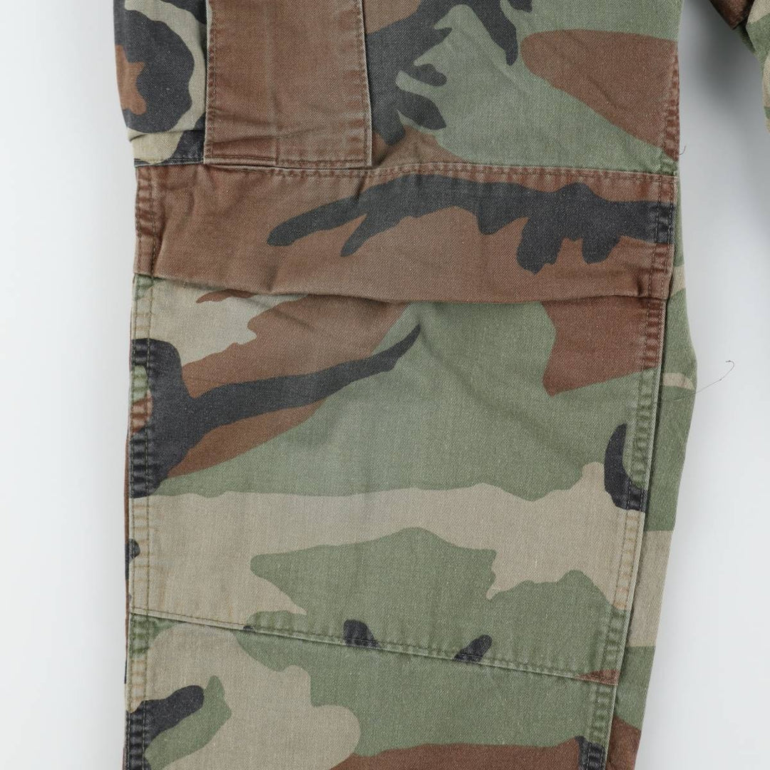 Camouflage Woodland Camo Military Cargo Pants/Combat Pants, Medium-Regular Size (Men's W34 equivalent) unclear Khaki type Vintage Second Hand