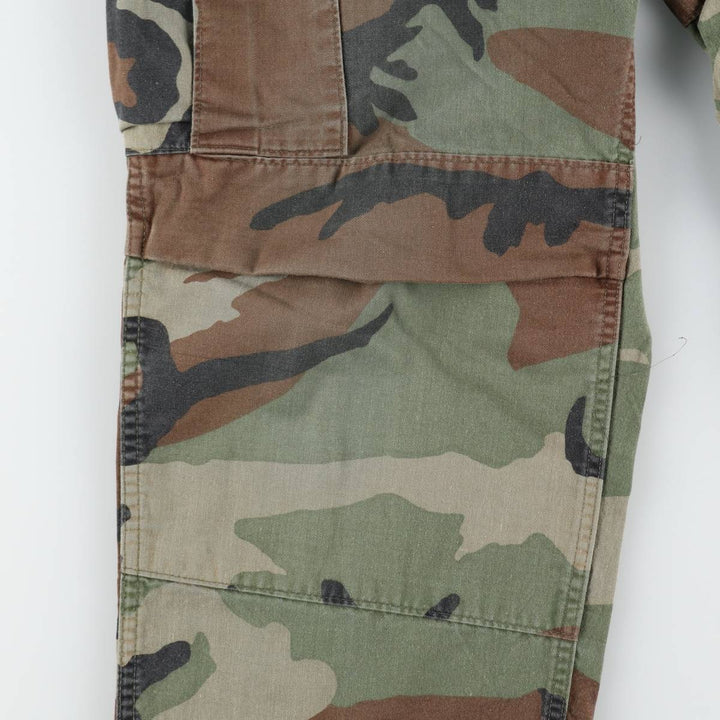 Camouflage Woodland Camo Military Cargo Pants/Combat Pants, Medium-Regular Size (Men's W34 equivalent) unclear Khaki type Vintage Second Hand