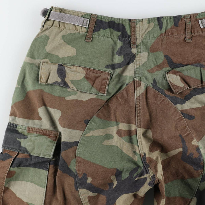 Camouflage Woodland Camo Military Cargo Pants/Combat Pants, Medium-Regular Size (Men's W34 equivalent) unclear Khaki type Vintage Second Hand