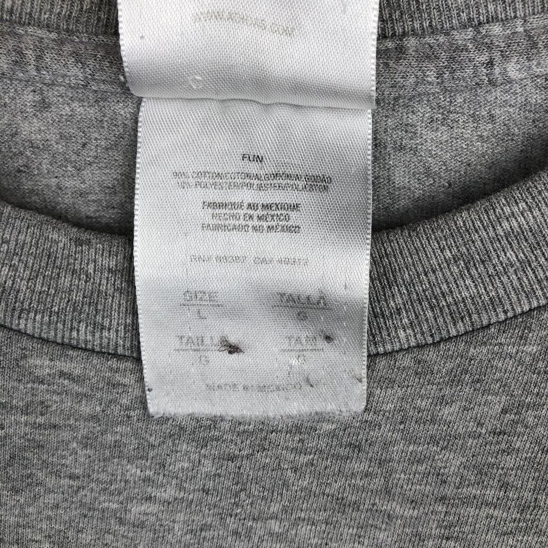 Adidas logo print T-shirt, men's size L cotton gray type Vintage Second Hand