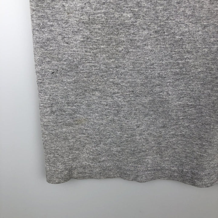 Adidas logo print T-shirt, men's size L cotton gray type Vintage Second Hand