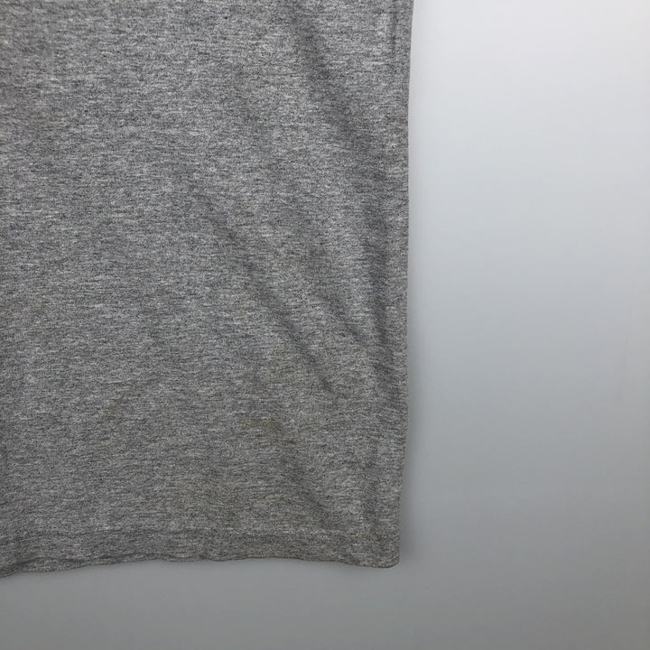 Adidas logo print T-shirt, men's size L cotton gray type Vintage Second Hand