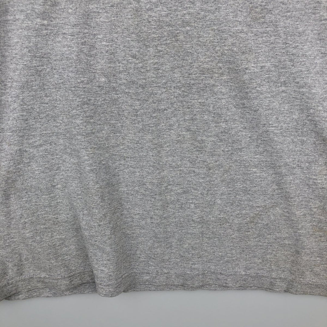 Adidas logo print T-shirt, men's size L cotton gray type Vintage Second Hand