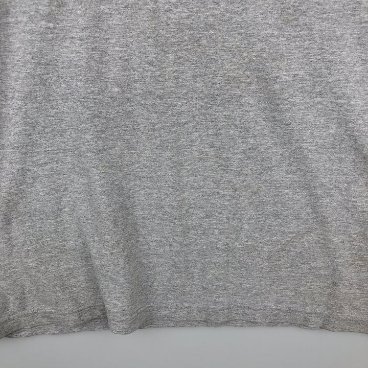 Adidas logo print T-shirt, men's size L cotton gray type Vintage Second Hand