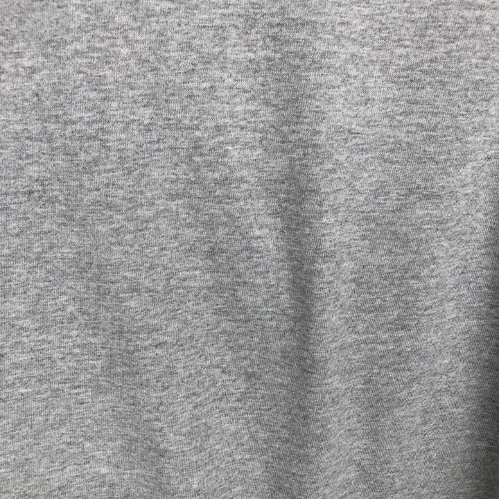 Adidas logo print T-shirt, men's size L cotton gray type Vintage Second Hand