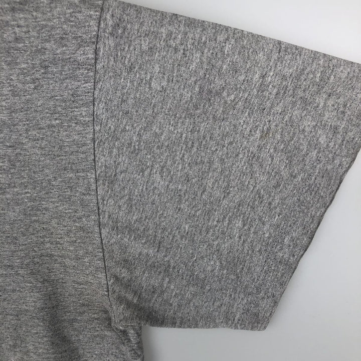 Adidas logo print T-shirt, men's size L cotton gray type Vintage Second Hand