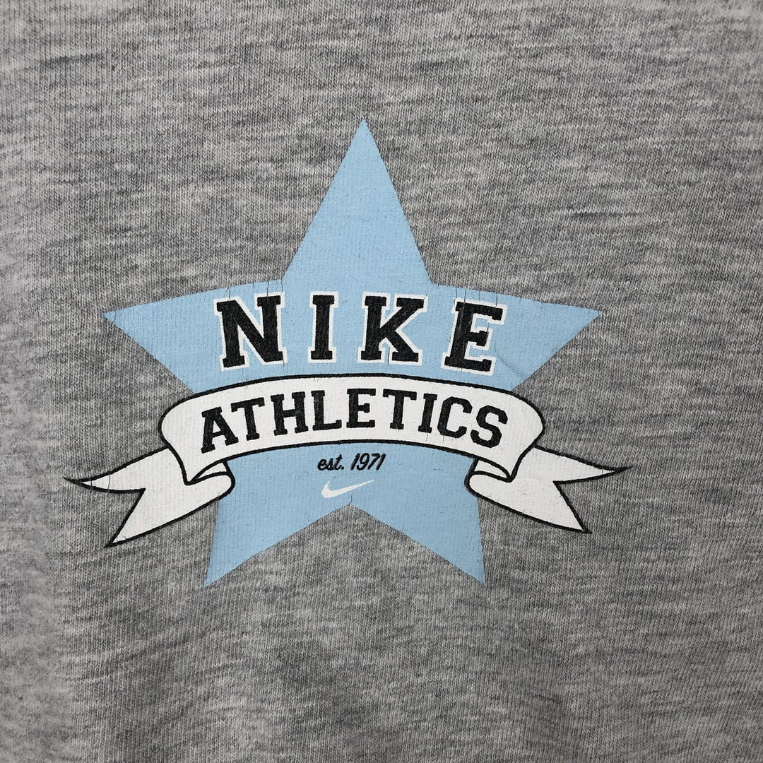 00'S Nike logo print T-shirt, men's XL size unclear gray type Vintage Second Hand
