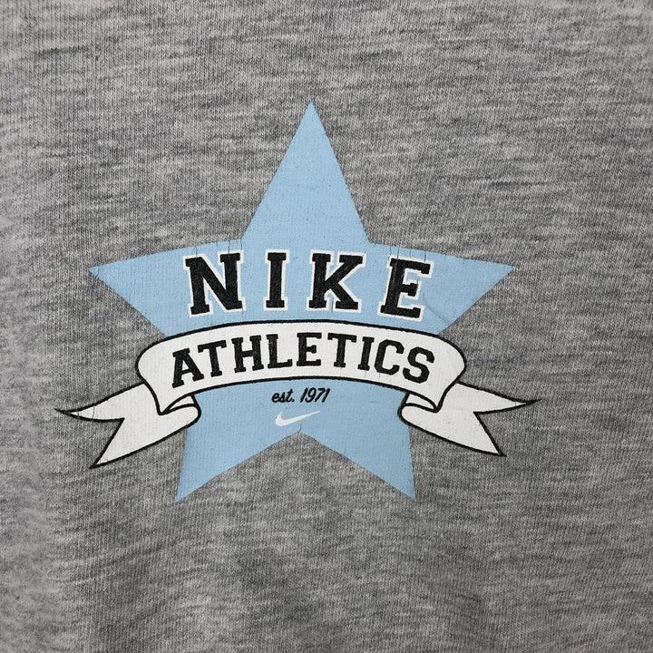 00'S Nike logo print T-shirt, men's XL size unclear gray type Vintage Second Hand