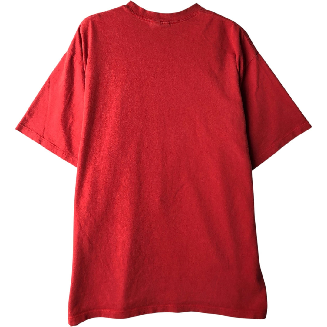 00'S Nike logo print T-shirt, men's size M cotton red type Vintage Second Hand