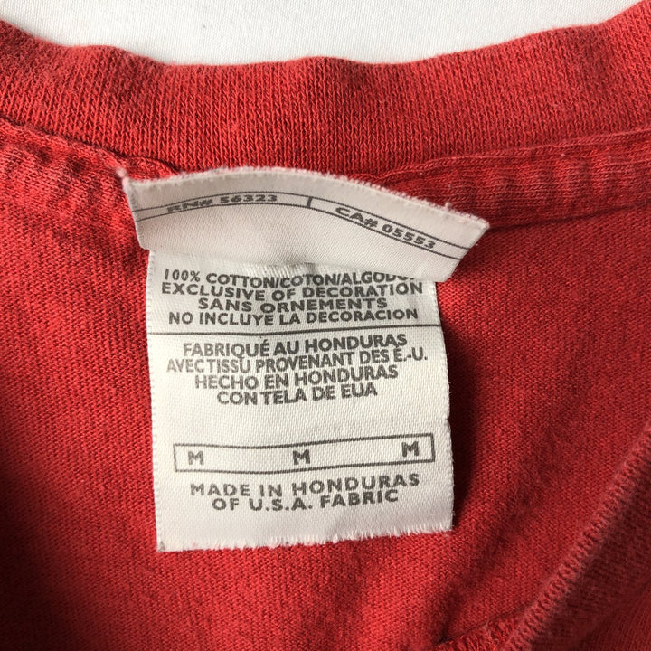 00'S Nike logo print T-shirt, men's size M cotton red type Vintage Second Hand