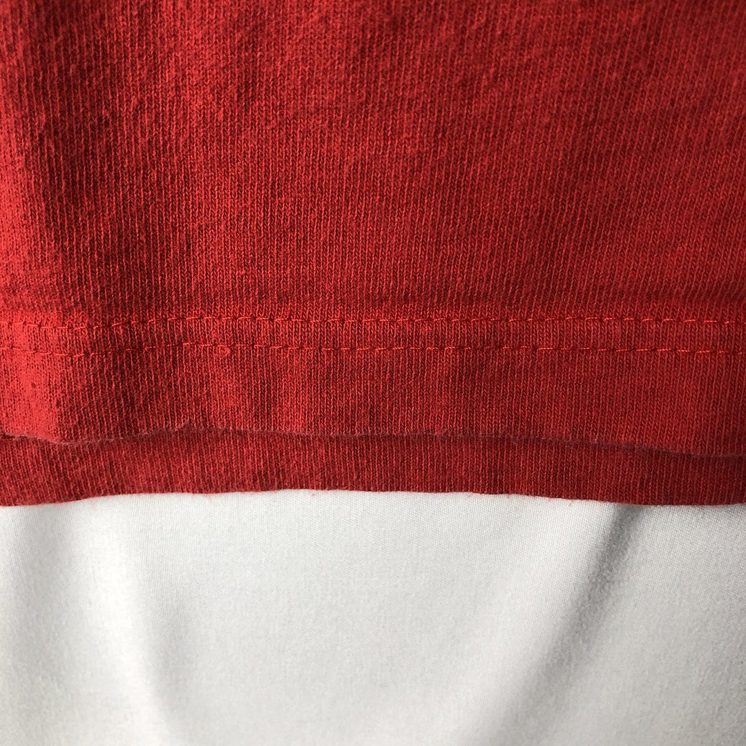 00'S Nike logo print T-shirt, men's size M cotton red type Vintage Second Hand