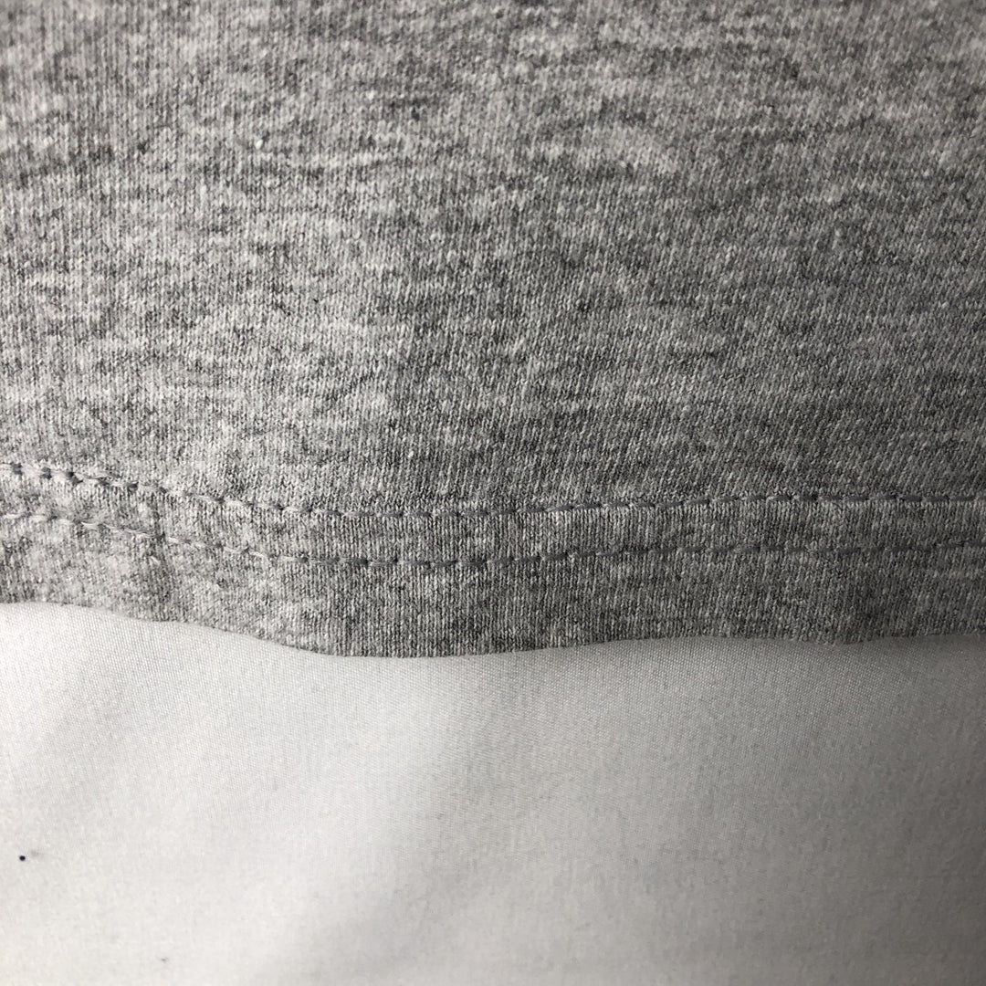 2000'S Adidas sports print T-shirt, men's size L (approx.) cotton gray type Vintage Second Hand