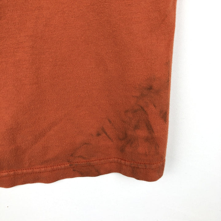 00'S Nike logo print T-shirt, men's size M cotton orange type Vintage Second Hand