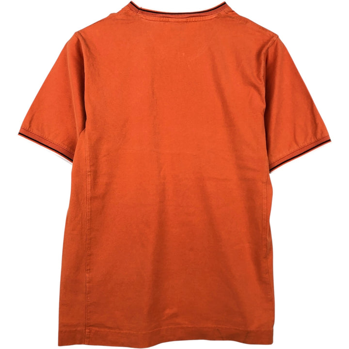 2000'S Nike V-neck T-shirt, men's size M (approx.) unclear orange type Vintage Second Hand