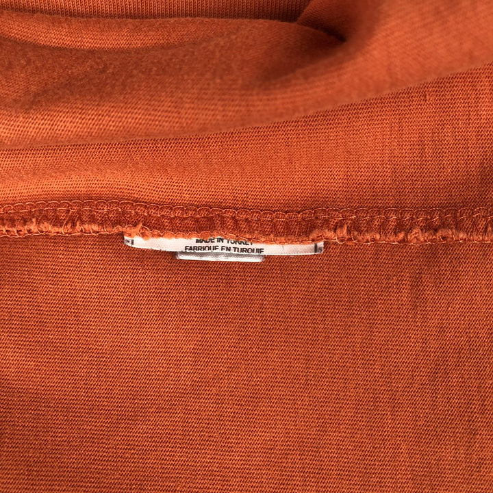 2000'S Nike V-neck T-shirt, men's size M (approx.) unclear orange type Vintage Second Hand