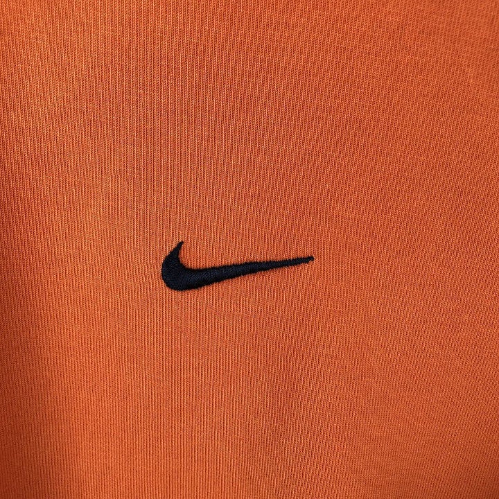 2000'S Nike V-neck T-shirt, men's size M (approx.) unclear orange type Vintage Second Hand