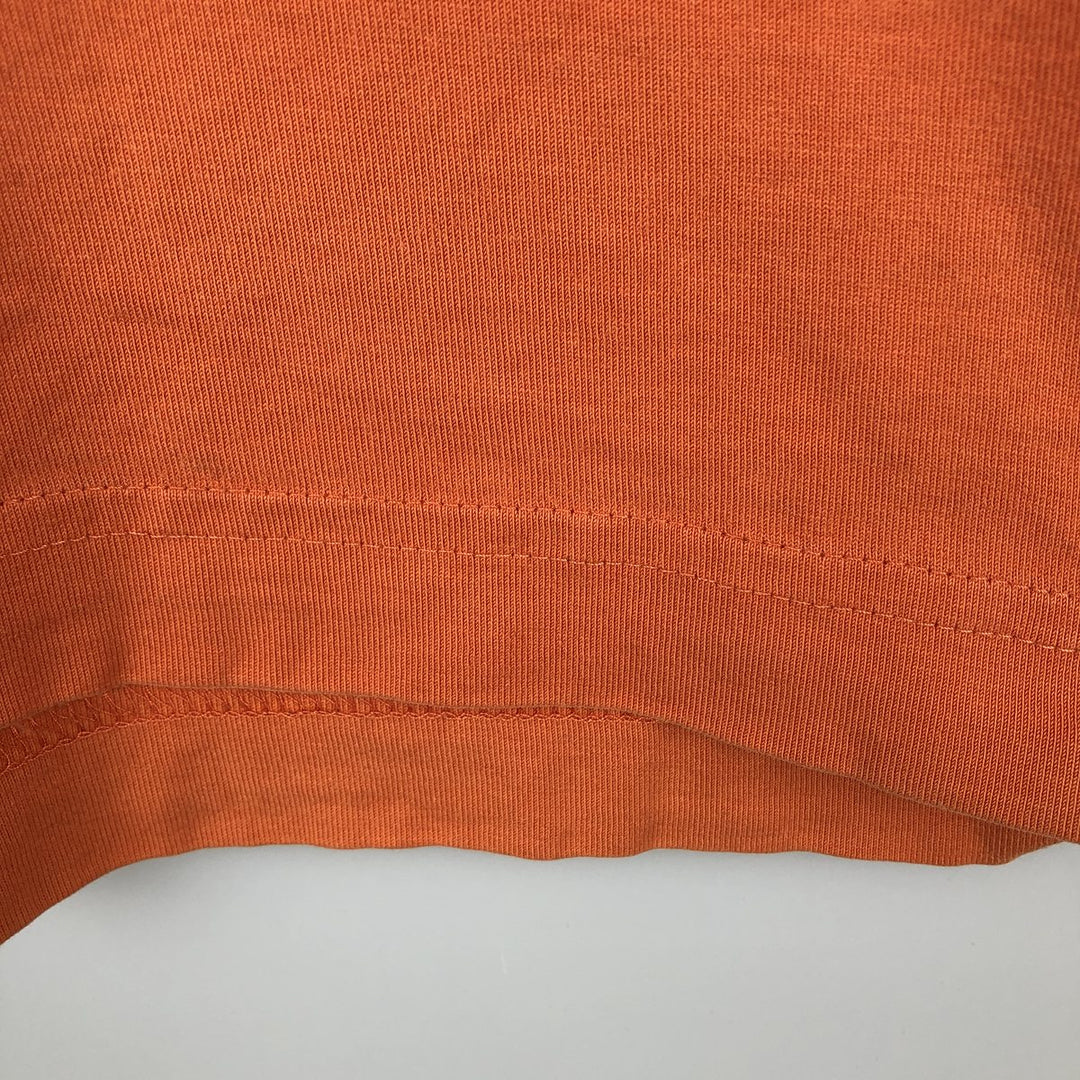 2000'S Nike V-neck T-shirt, men's size M (approx.) unclear orange type Vintage Second Hand