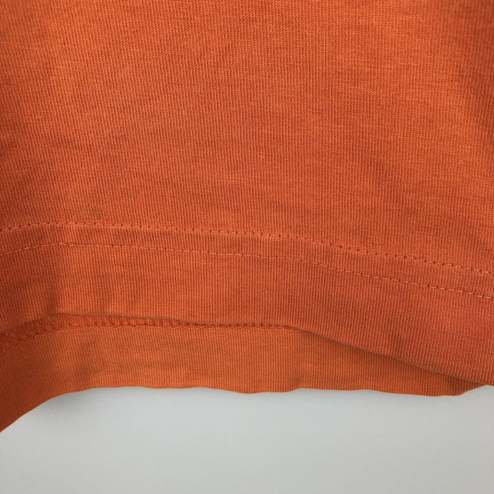 2000'S Nike V-neck T-shirt, men's size M (approx.) unclear orange type Vintage Second Hand