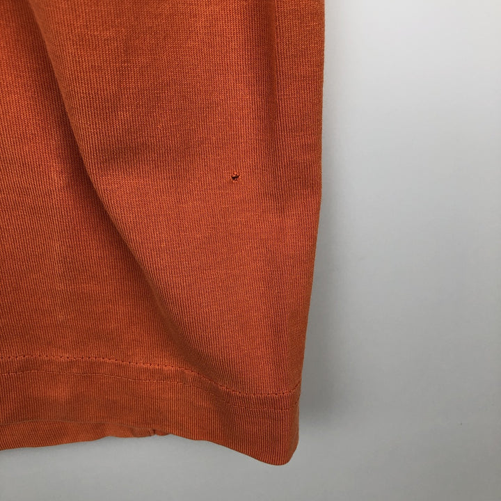 2000'S Nike V-neck T-shirt, men's size M (approx.) unclear orange type Vintage Second Hand