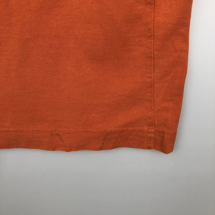 2000'S Nike V-neck T-shirt, men's size M (approx.) unclear orange type Vintage Second Hand