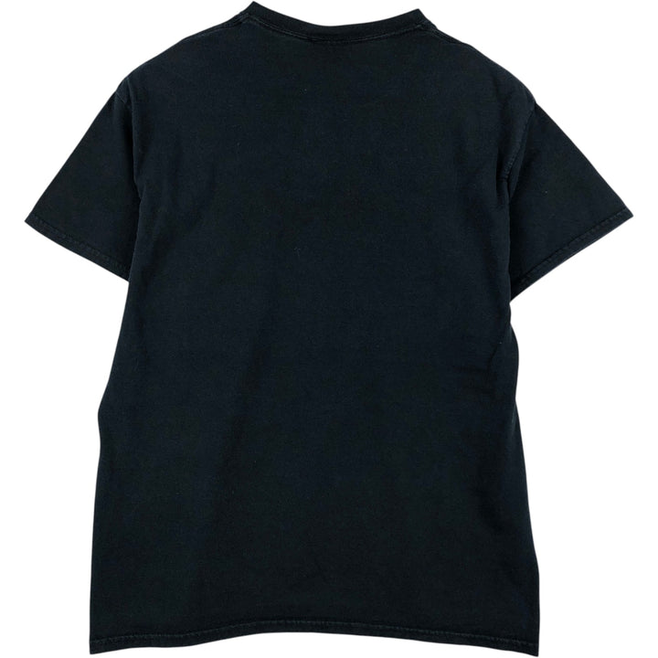 Thrasher Fire Pattern Logo Print T-Shirt, Men's Size L (approx.) cotton black type Vintage Second Hand