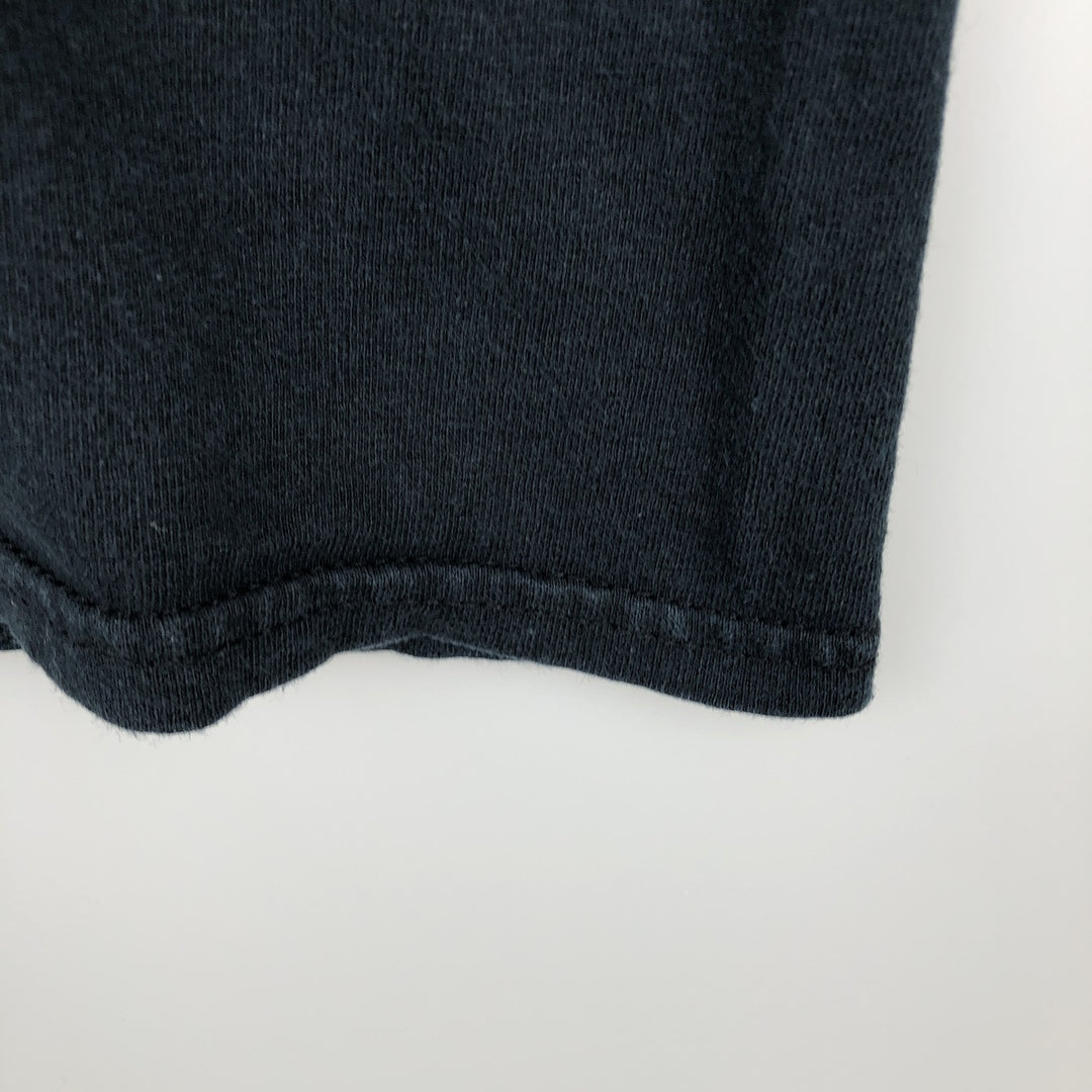 Thrasher Fire Pattern Logo Print T-Shirt, Men's Size L (approx.) cotton black type Vintage Second Hand