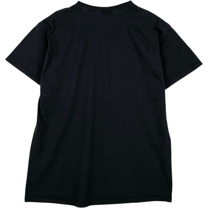Thrasher Fire Pattern Logo Print T-Shirt, Men's Size L (approx.) cotton black type Vintage Second Hand