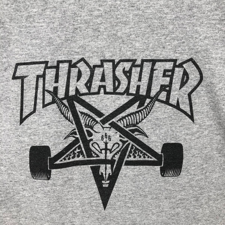 Thrasher THRASHER Printed T-Shirt, Men's Size M (approx.) cotton gray type Vintage Second Hand