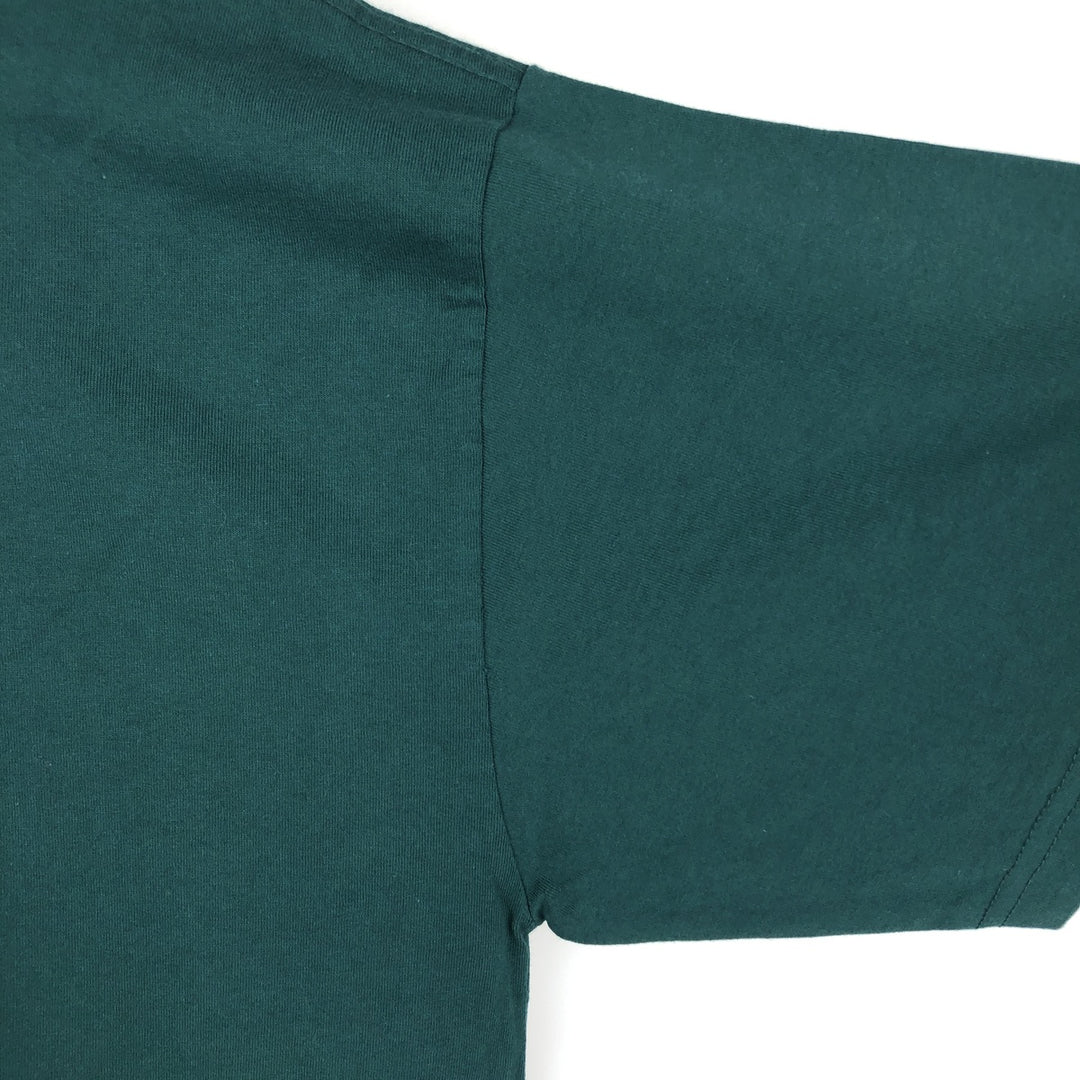 90'S Nike Logo Print T-Shirt, Men's Size L, Vintage cotton green type Vintage Second Hand