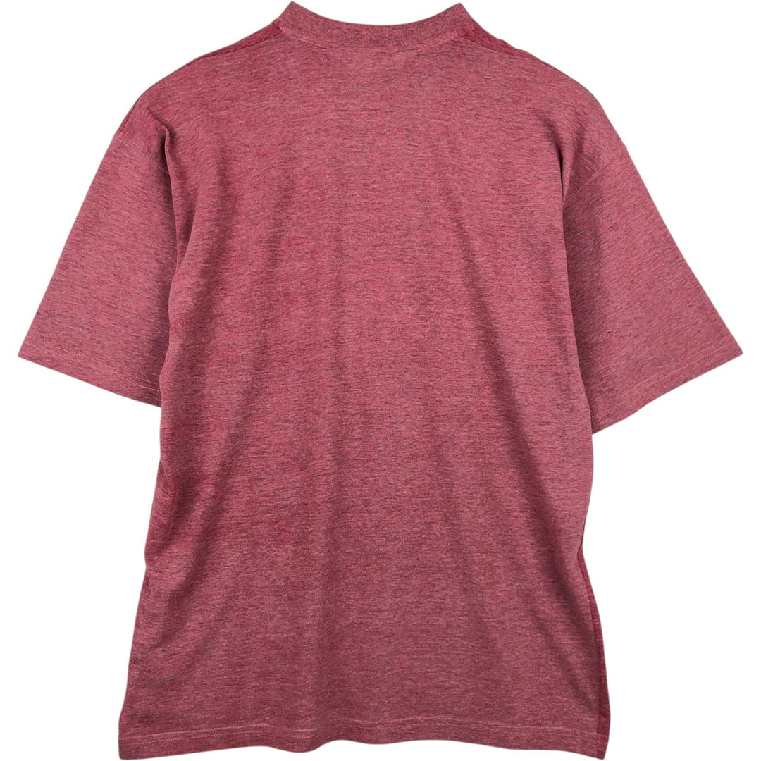 80'S Adidas logo t-shirt, men's size L equivalent, vintage. cotton pink type Vintage Second Hand