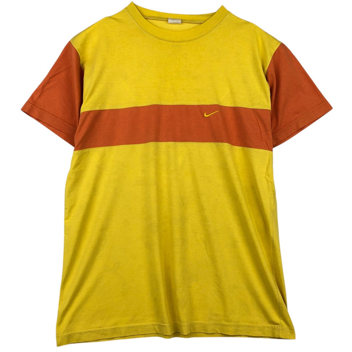 Nike one-point logo t-shirt, men's size M (equivalent), vintage. unclear yellow type Vintage Second Hand