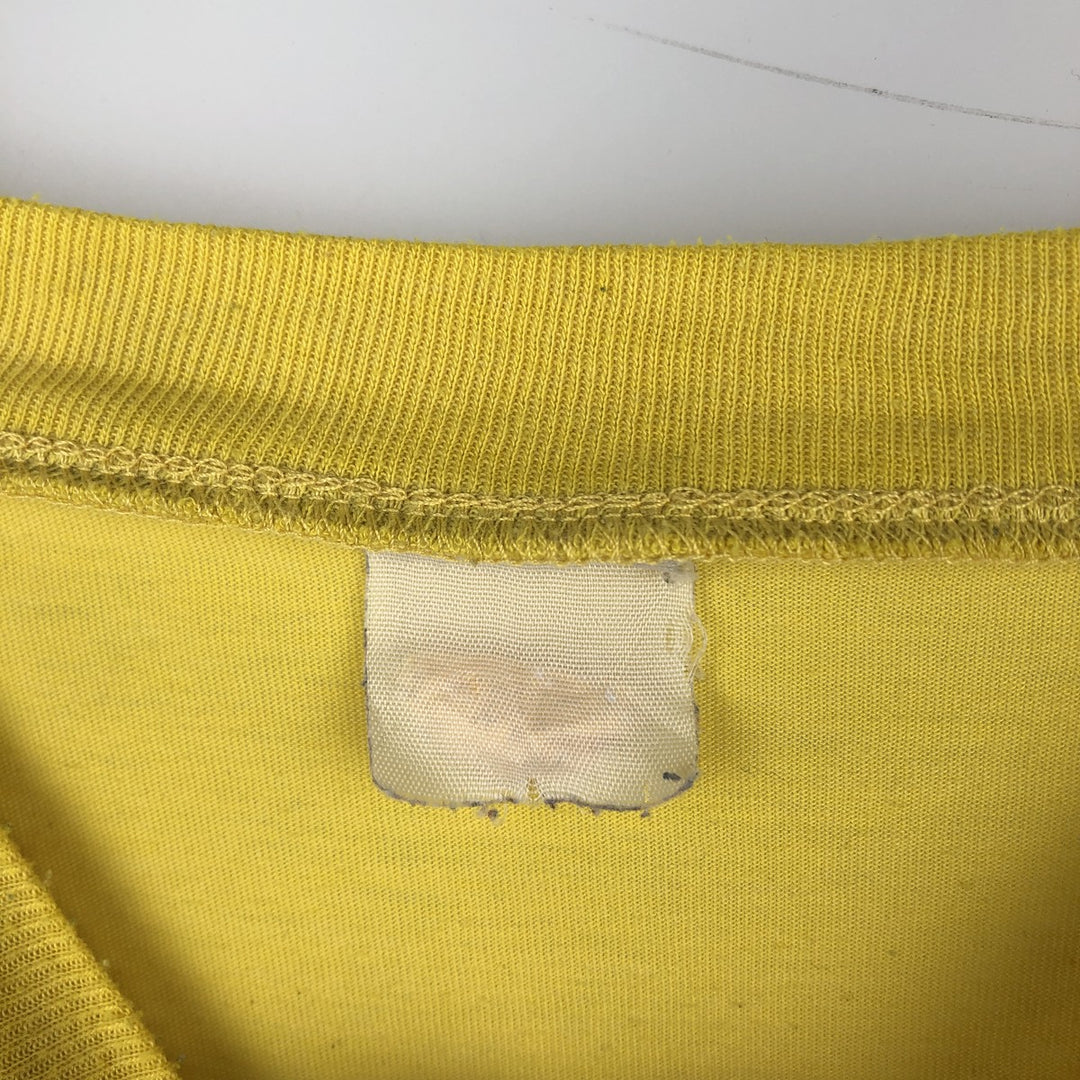 Nike one-point logo t-shirt, men's size M (equivalent), vintage. unclear yellow type Vintage Second Hand
